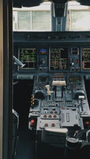 Embraer 190 Cockpit Aviation View for Mobile Wallpaper