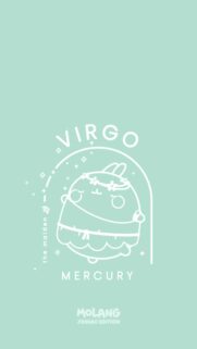 Cute Virgo Zodiac Sign Aesthetic Minimalist Phone Wallpaper