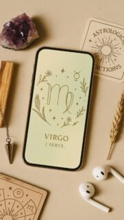 Virgo minimalist zodiac wallpaper Wallpaper – Free 4K HD Download