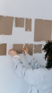 Manifestation Vision Board Aesthetic for Setting Intentions Wallpaper