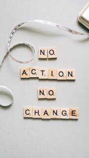 Manifestation Vision Board Concept No Action No Change Motivational Wallpaper
