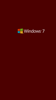 Minimalist Windows 7 Logo Dark Maroon Background Wallpaper