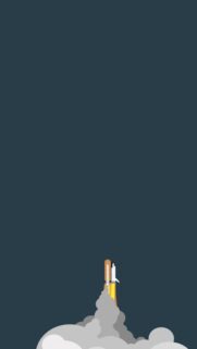 Minimalist Space Shuttle Launch Vertical Wallpaper for Smartphone