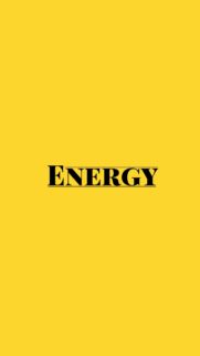 Minimalist Energy Quote Typography Wallpaper with Bright Yellow Background