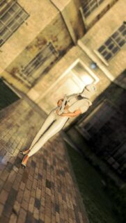 Futuristic Warrior Woman in White Armor Stylish Mobile Wallpaper
