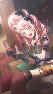 Mizuki Akiyama Cutting Apple Anime Wallpaper for Mobile