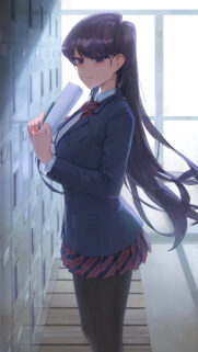 Komi Shouko School Aesthetic High Quality Anime Wallpaper