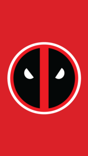Minimalist Deadpool Logo High Definition Mobile Wallpaper