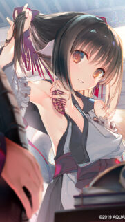 Anime Girl Styling Her Hair Beautiful High Definition Mobile Wallpaper