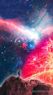 Stunning Space Explorer Standing on Alien Planet Wallpaper High Resolution