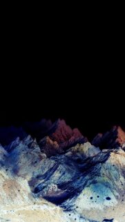 Abstract Mountain Peaks Dark Aesthetic Mobile Wallpaper
