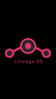 Minimalist Lineage OS Pink Logo High Resolution Mobile Wallpaper