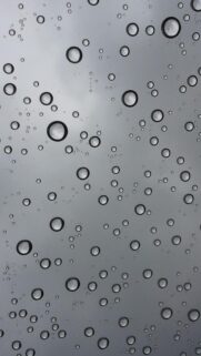 Minimalist Raindrops on Glass Grey Aesthetic Mobile Wallpaper