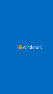 Minimalist Windows 8 Logo Blue Background Wallpaper for Mobile Devices