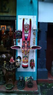 Vibrant Traditional Indian Bull Mask Wall Art Decor Wallpaper