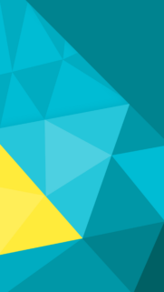 Abstract Geometric Blue and Yellow Low Poly Mobile Wallpaper HD