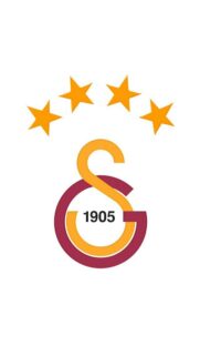 Galatasaray SK Logo Minimalist Wallpaper with Four Stars 1905