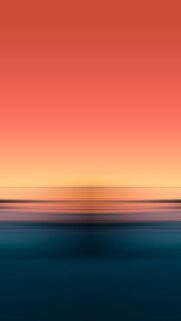 Minimalist Sunset Horizon Abstract Gradient Mobile Wallpaper