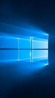 Iconic Blue Windows Logo Abstract Light Wallpaper for Mobile