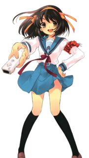 Haruhi Suzumiya High Quality Anime Wallpaper with Controller