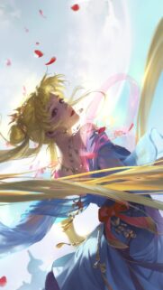 Ethereal Sailor Moon Anime Girl Digital Art Mobile Wallpaper