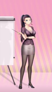 Anime Businesswoman Presentation Wallpaper for Mobile Phone