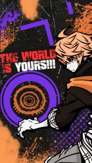 The World Is Yours Anime Aesthetic Wallpaper with Stylish Character Design for Mobile