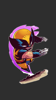 Chibi Wolverine Marvel Superhero Action Mobile Wallpaper for Fans