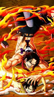 One Piece Portgas D Ace and Monkey D Luffy Fire Dynamic Wallpaper for Mobile