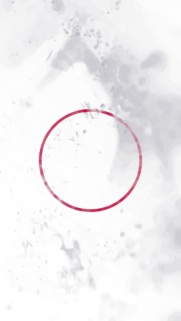 Minimalist Red Circle Abstract Mobile Wallpaper in Grey Watercolor Texture
