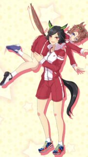 Cute Anime Girls in Sportswear Wallpaper – Uma Musume Pretty Derby Fan Art