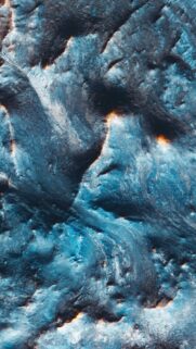 Stunning Martian Landscape Aerial View Mobile Wallpaper