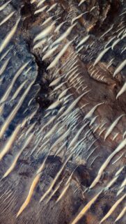 Stunning Aerial View of Martian Sand Dunes High Resolution Wallpaper