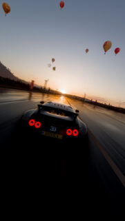 Bugatti Veyron Super Sport Speeding at Sunset Mobile Wallpaper