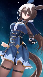 Kitasan Black Anime Girl Wallpaper from Uma Musume Pretty Derby