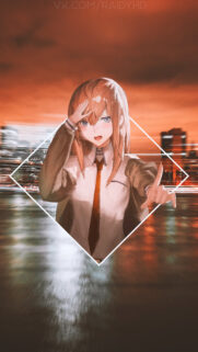Kurisu Makise Steins Gate Aesthetic Sunset Wallpaper for Mobile