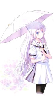 Shiroha Naruse Summer Pockets Anime Girl With Umbrella High Quality Mobile Wallpaper