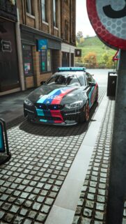BMW M4 Safety Car Street Racing Wallpaper for Mobile