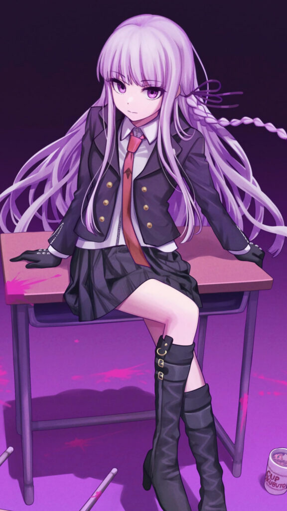 Kyoko Kirigiri Danganronpa Purple Aesthetic Anime Girl Wallpaper