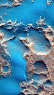 Stunning Mars Surface Aerial View High Definition Mobile Wallpaper