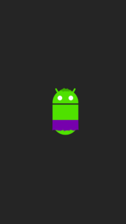 Minimalist Incredible Hulk Android Logo Wallpaper for Mobile Devices