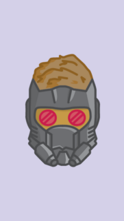 Minimalist Star Lord Guardians of the Galaxy Character Art Mobile Wallpaper
