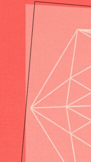Minimalist Coral Geometric Pattern High Quality Mobile Wallpaper