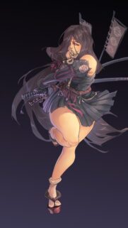 Anime Samurai Warrior Girl High Resolution Mobile Wallpaper