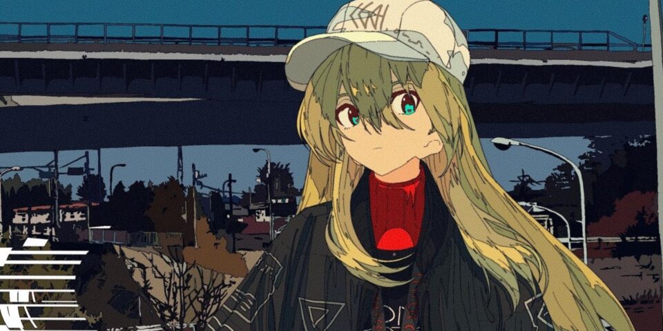 Anime Girl Streetwear Aesthetic Wallpaper with Grunge Urban Vibe