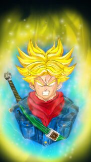 Super Saiyan Future Trunks Dragon Ball Z High Resolution Mobile Wallpaper