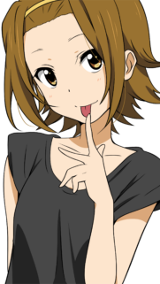 Cute K-On Anime Girl Ritsu Tainaka Playful Expression Wallpaper