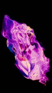 Abstract Neon Purple Fluid Art Wallpaper for Mobile Screen