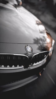 Elegant BMW Luxury Car Front View High Definition Mobile Wallpaper