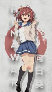Cute Himawari Anime Girl Wallpaper for Mobile Screens